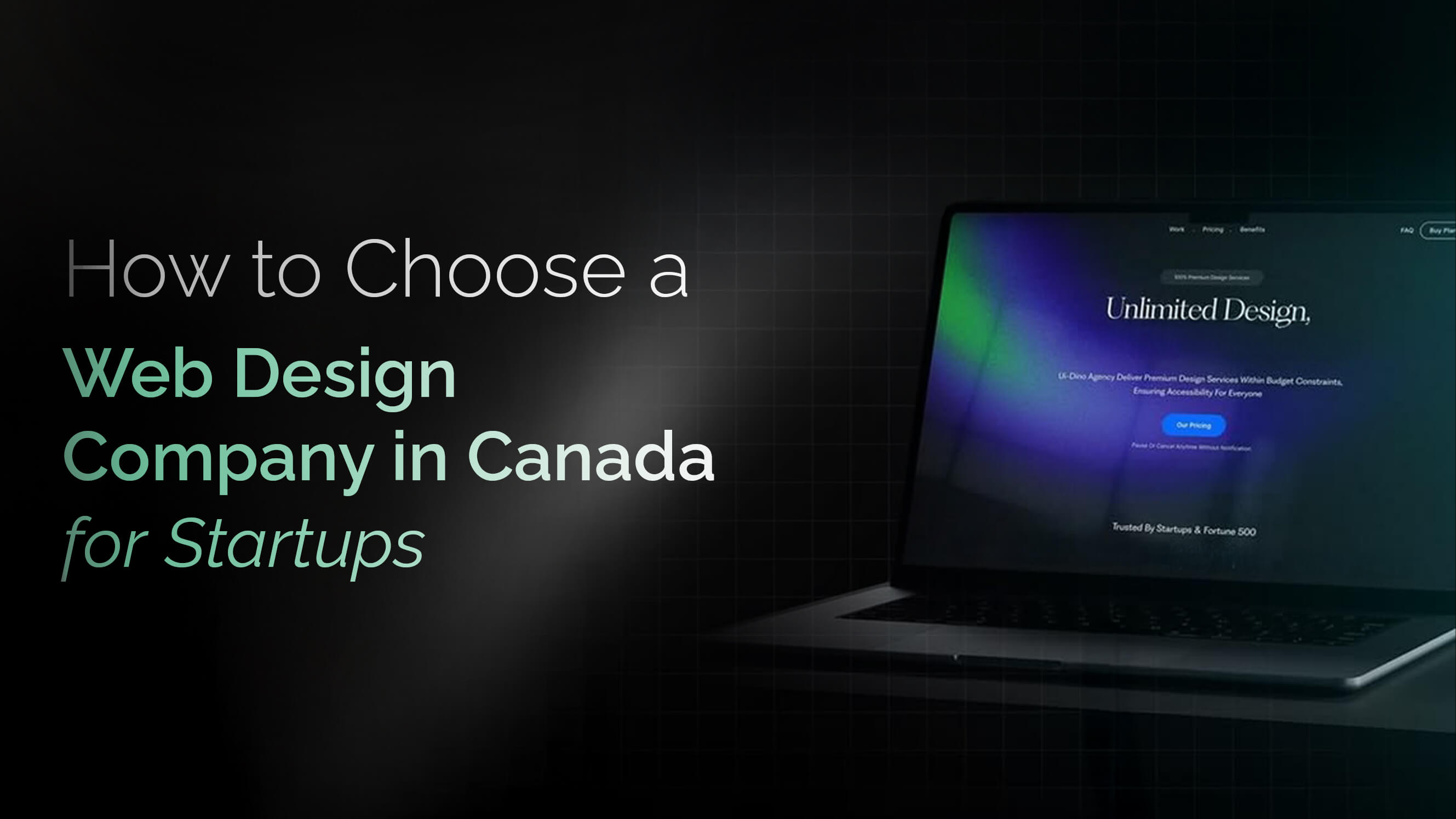 How to Choose a Web Design Company in Canada for Startups